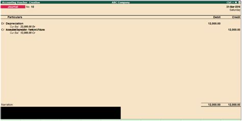 Xv) loss of stock partially insured and admitted by insurance co. Fixed asset purchase and depreciation entry in Tally ...