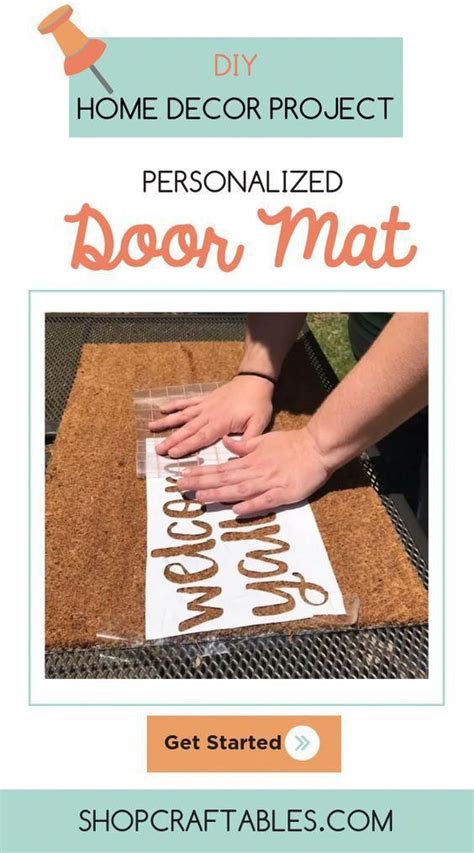 How To Stencil A Doormat Stencil Vinyl How To Use Cricut