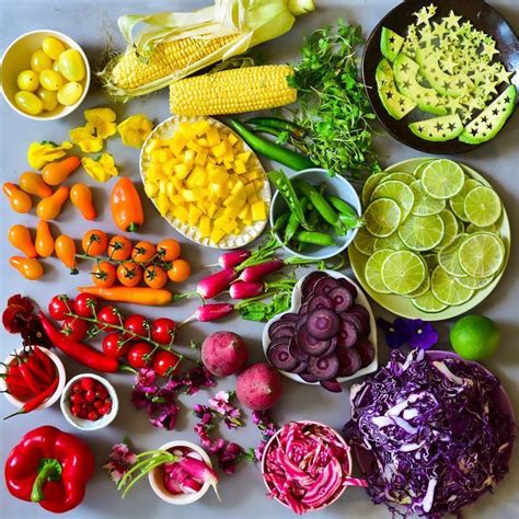 Rainbow Vegetables For Rainbow Tacos And Spring Rolls Eat The Rainbow