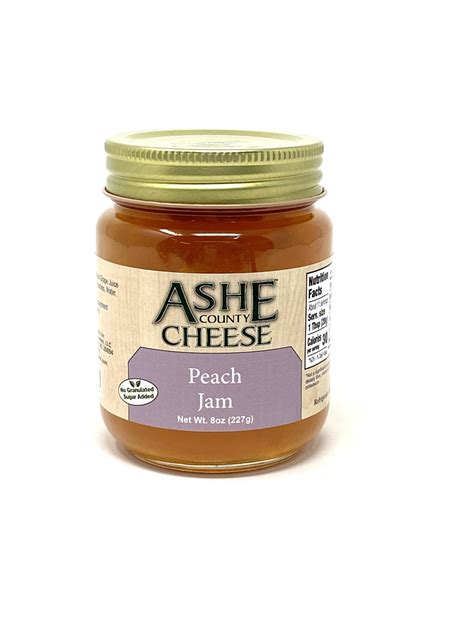 9oz Njs Peach Jam Ashe County Cheese