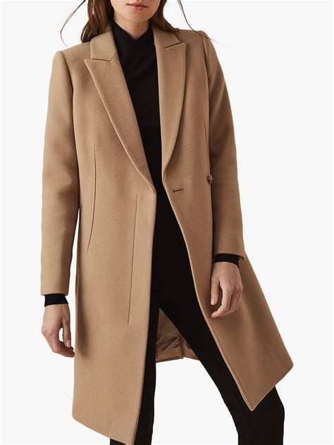 Reiss Santhia Wool Blend Double Breasted Coat At John Lewis And Partners
