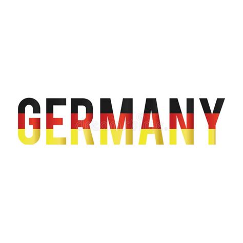 Germany Text With Map Stock Vector Illustration Of Flag 5083553