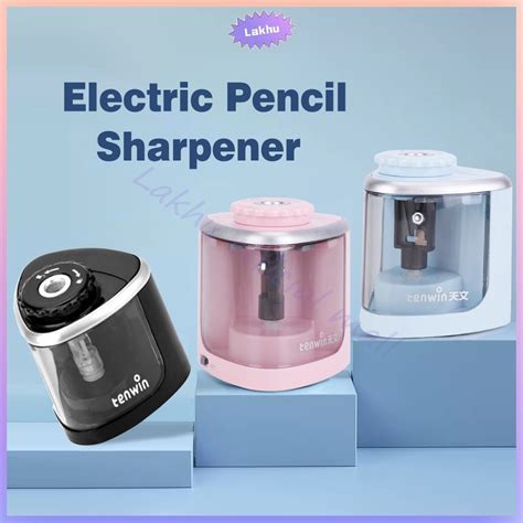 Jual Lakhu Pencil Sharpener Electric Rautan Pensil Elektrik Serutan