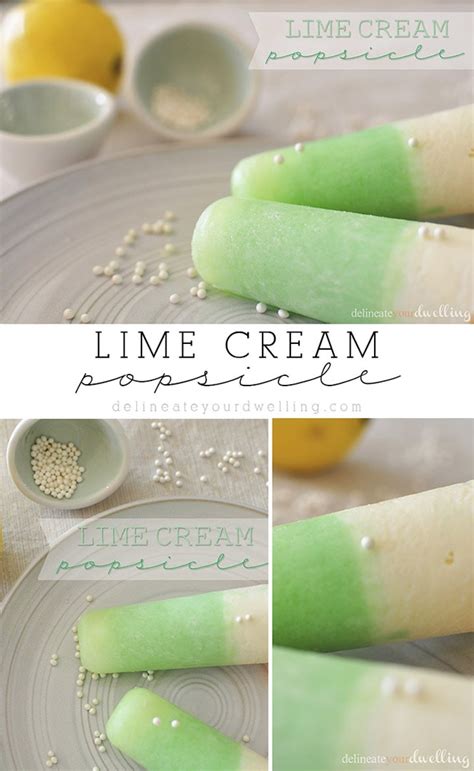 Lime Cream Popsicles