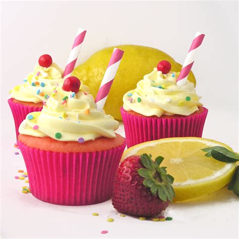 Strawberry Lemonade Cupcakes Easybaked