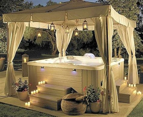 100 diy romantic backyard garden ideas on a budget hot tub backyard hot tub outdoor home