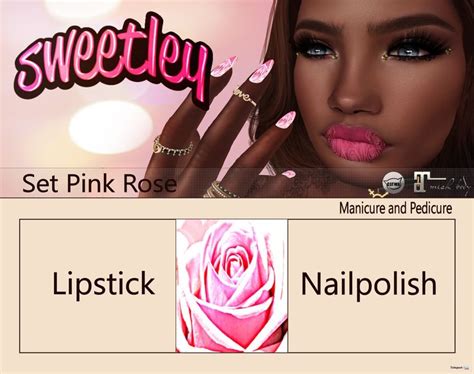 Pink Rose Lipstick And Nail Applier October 2018 Group T By Sweetley