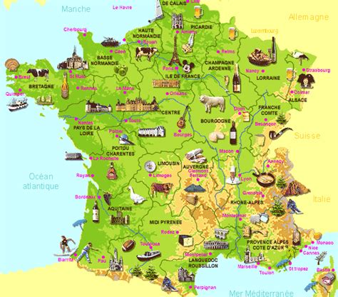 carte du tourisme en france info ≡ voyage carte plan