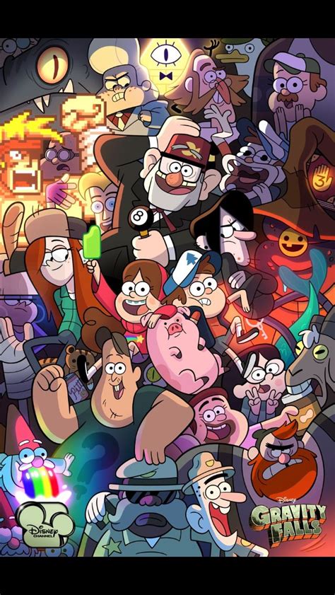 Все персонажи Гравити фолз Gravity Falls Poster Gravity Falls Cast
