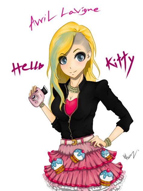 Hello kitty back to album avril lavigne by avril lavigne. Fanart Hello Kitty - Avril Lavigne by Maru-Benz-Aihere on ...