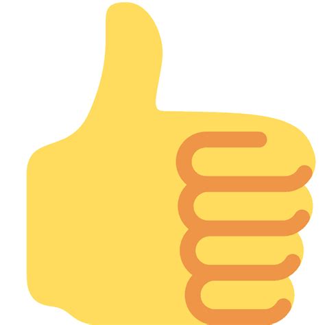 Thumbs Up Hand Emoji Clipart Discord Transparent Png Thumbs Up Emoji Images