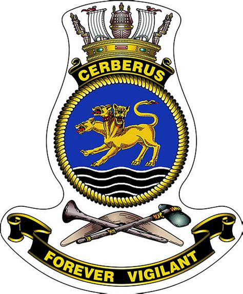 Hmas Cerberus Royal Australian Navy Coat Of Arms Crest Of Hmas