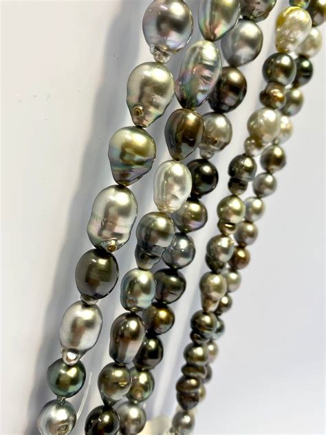 13mm Beautiful And Unique Tahitian Pearl Strands Medium Pearls 100
