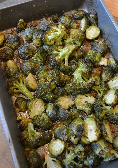 The Worlds Best Roasted Broccoli And Brussels Sprouts Houston Mommy