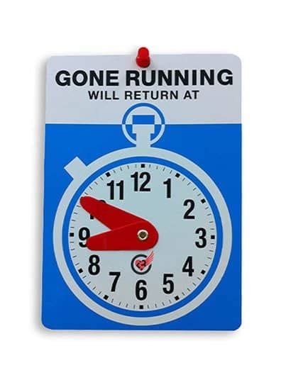 Gone Running Sign Where Running Meets Humor Running