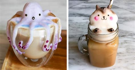 Self Taught 17 Year Old Whips Up Adorable 3d Latte Art