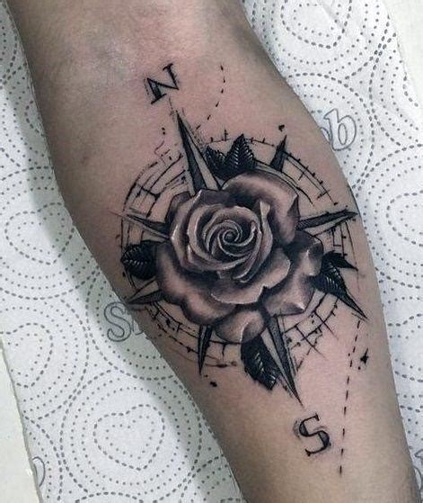 Beautiful Compass Rose Tattoo