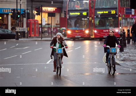 Bicycle Tour London Not Racing High Resolution Stock Photography And