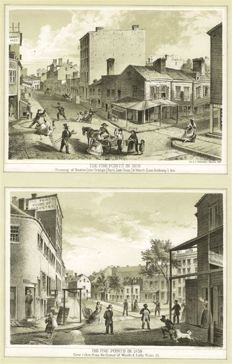 The Five Points In 1859 Crossing Of Baxter Late Orange
