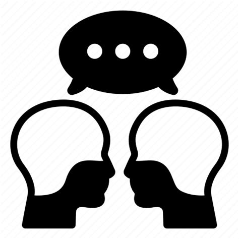 Effective Communication Conversation Chatting Talk Discussion Icon