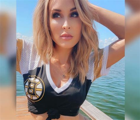 Allie Rae Showed The Bruins Some Love In Tiny Bikini Bottoms