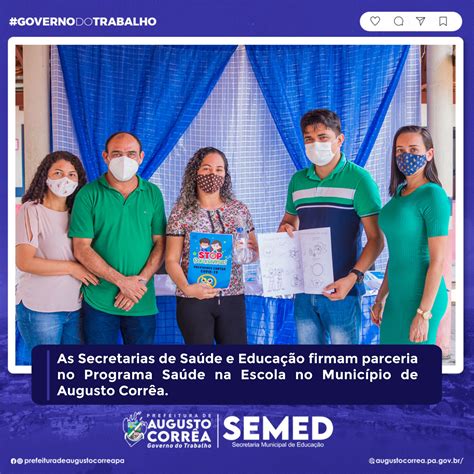 As Secretarias De Saúde E Educação Firmam Parceria No Programa Saúde Na