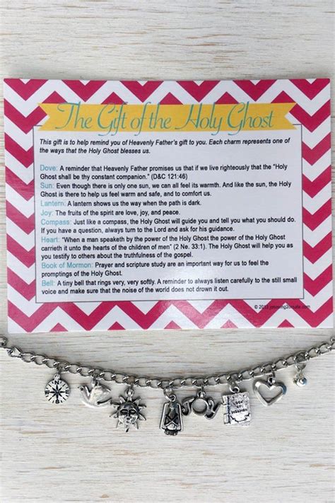 Lds Baptism T T Of The Holy Ghost Talk Charm Bracelet Etsy