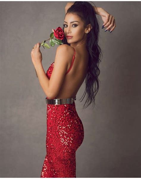 Egyptian Model Egyptian Actress Backless Dress Formal Formal Dresses Red Gowns Brunettes