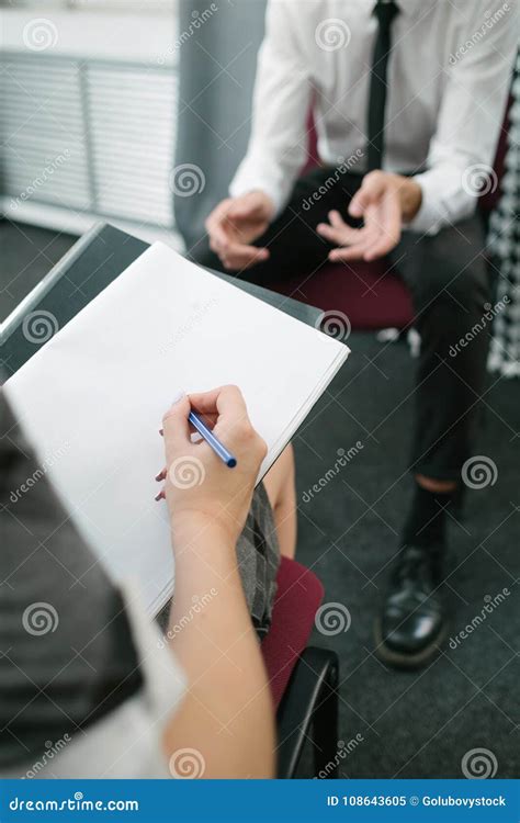 Personal Consultation Office Employment Interview Stock Image Image