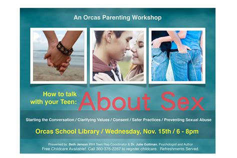 ‘how To Talk With Your Teen About Sex Workshop Islands Sounder