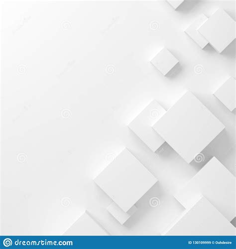 abstract geometric background with white cubes stock illustration illustration of render