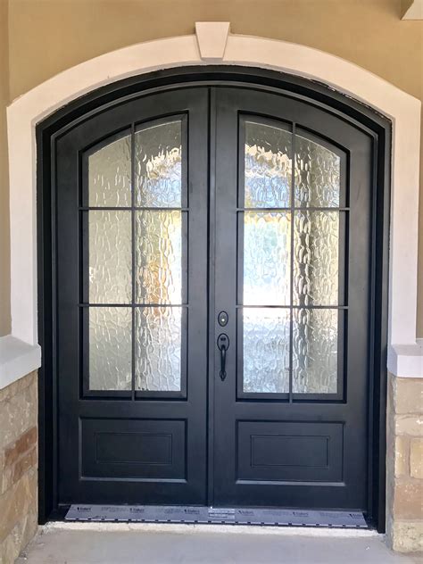 Custom Eyebrow Arched Classic Door With Flemish Glass Arched Entry Doors Classic Doors Door