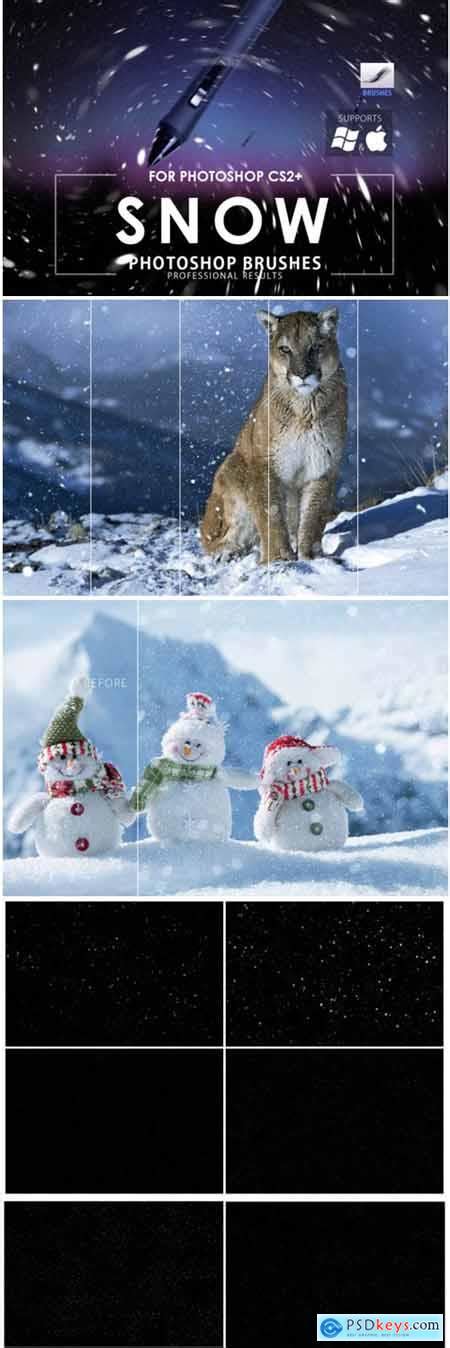 Snow Photoshop Brushes 1726872 Free Download Photoshop Vector Stock