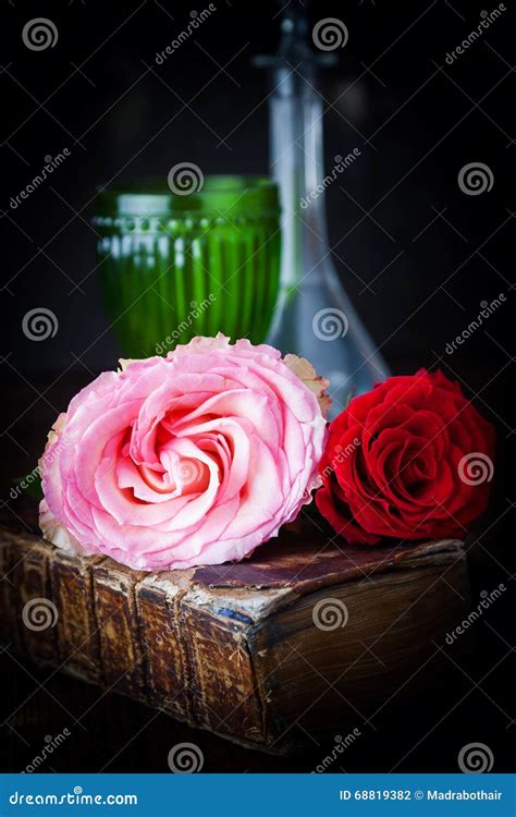 Still Life With Roses Stock Photo Image Of Romantic 68819382