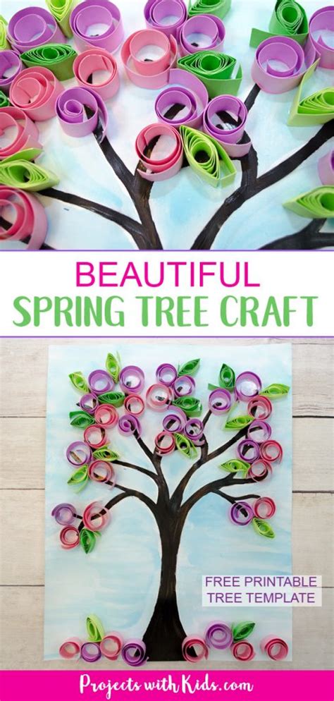 How To Make A Beautiful Spring Tree Craft Projects With Kids