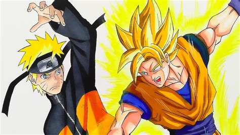 Las Mejores 118 Goku Vs Naruto Dibujo Jorgeleonmx
