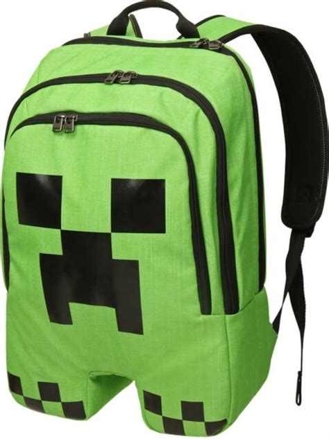 Officially Licensed Full Size Minecraft Creeper Backpack Book Bag Hot
