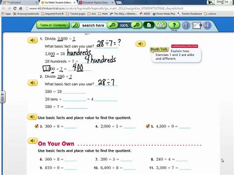 Go math grade 3 answer key chapter 8 understand fractions contains all the topics which help the students to score better marks in the exams. Go Math Homework Grade 5 All Answers - Go Math Grade 5 ...