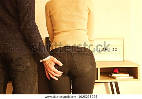 Man Hand Groping Touching Womans Buttocks Stock Photo Shutterstock