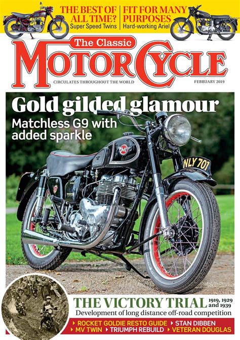 The Classic Motorcycle Magazine 46 2 February 2019 Subscriptions Pocketmags