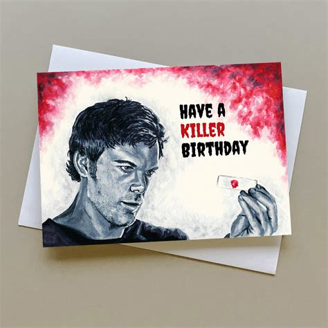 Dexter Birthday Card Dexter Morgan Card Dexter TV Series - Etsy UK