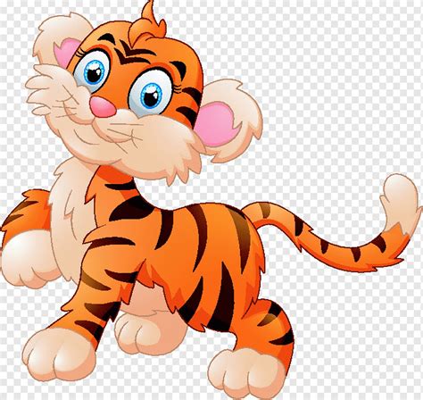 File Komputer Tiger Kartun Harimau Karakter Kartun Mamalia Hewan