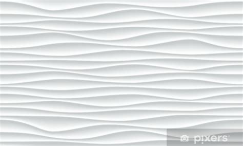 Sticker White Wave Pattern Background With Seamless Horizontal Wave