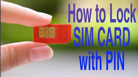How To Lock Your Sim Card With Pin On Androidandiphone Youtube
