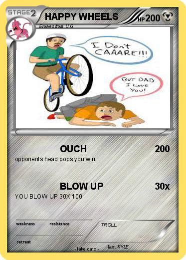 Pokémon Happy Wheels 33 33 Ouch My Pokemon Card