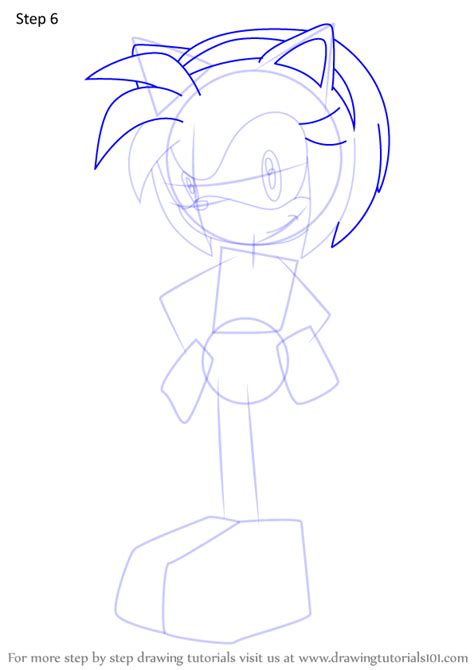 Step By Step How To Draw Amy Rose From Sonic X