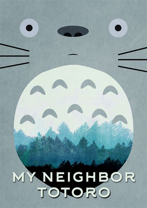 Poster Minimalist My Neighbor Totoro By Dougssfelipe On Deviantart