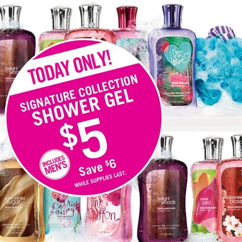 Bath And Body Works Signature Collection Shower Gels Only 5ea