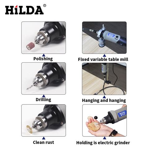 Mini Electric Grinding Machine W Mini Drill Positions Variable