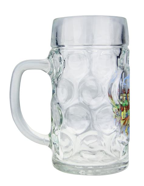 Custom Engraved Nurnberg Dimpled Oktoberfest Glass Beer Mug 0 5 Liter